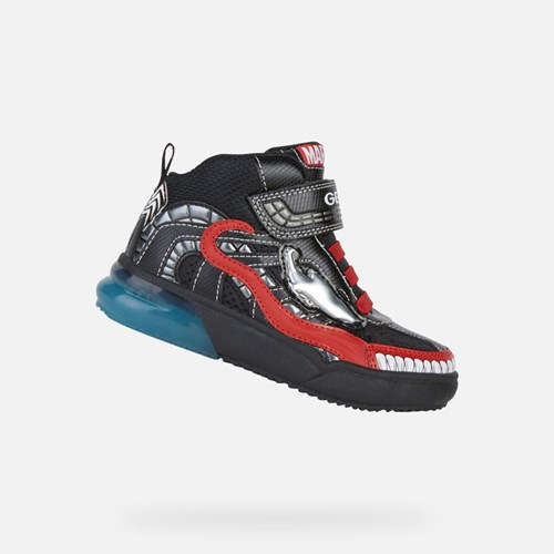 Chlapecké Light-up Shoes Geox Grayjay Černé Červené | KJW-675093