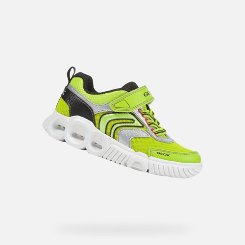 Chlapecké Light-up Shoes Geox Wroom Černé | HUD-078629