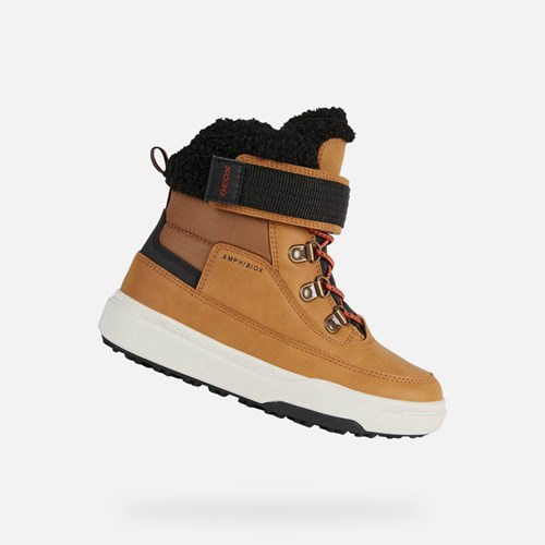 Chlapecké Mid-calf Boots Geox Bunshee Pg Abx Tmavě Žluté Černé | XZF-673982