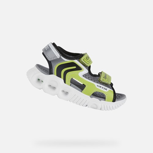 Chlapecké Sandály Geox Sandal Wroom Černé | OWY-761549