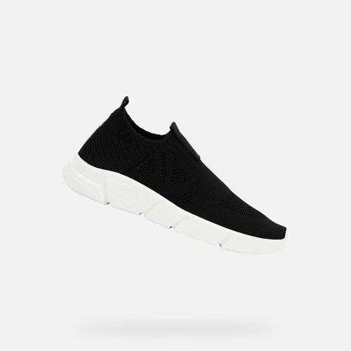 Chlapecké Slip On Geox Aril Černé | QSG-789532