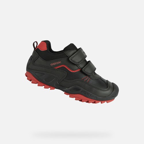 Chlapecké Tenisky Geox New Savage Černé Červené | UJL-921864