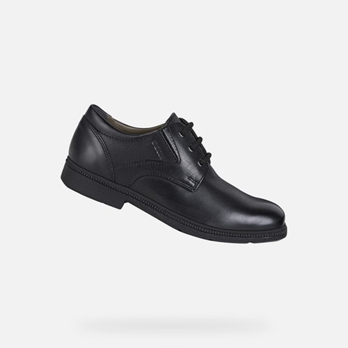 Chlapecké Uniformní Boty Geox Federico Černé | FRN-831452