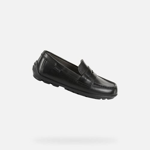 Chlapecké Uniformní Boty Geox New Fast Černé | AKM-826971