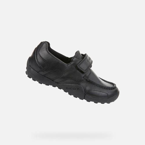 Chlapecké Uniformní Boty Geox Zimní Snake Černé | YLW-180423