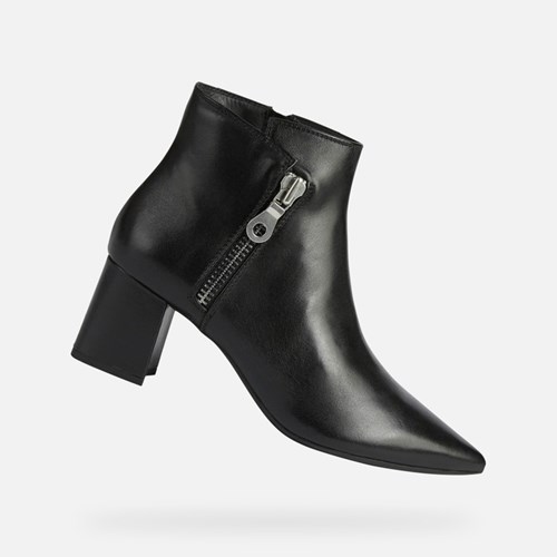 Dámské Boty Na Klínku Geox Bigliana Černé | WTC-347091