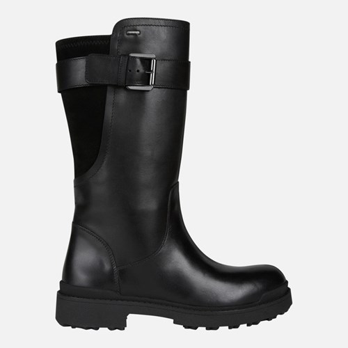 Dámské Boty Na Motorku Geox Nevegal Abx Černé | KCX-498326