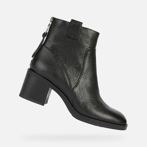 Dámské Kotníkové Boty Geox Giulila Černé | CLB-486109