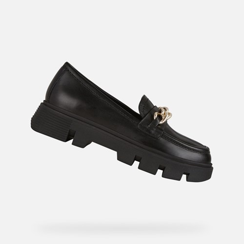 Dámské Loafers Geox Vilde Černé | TUS-376210