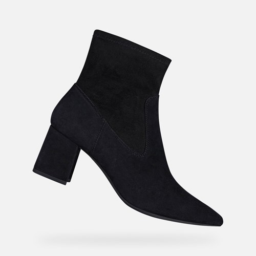 Dámské Podpatky Geox Bigliana Černé | LDX-534701