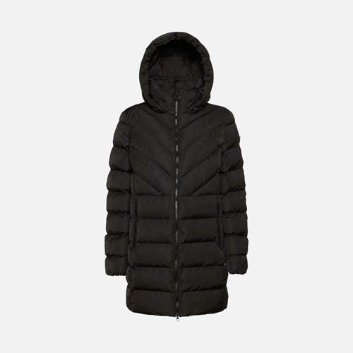 Dámské Péřové Bundy Geox Spherica Černé | UDL-916538