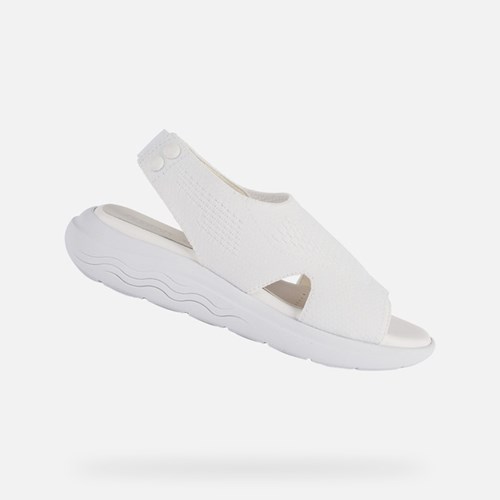 Dámské Sandály Geox Spherica Ec5 Bílé | BKX-924175