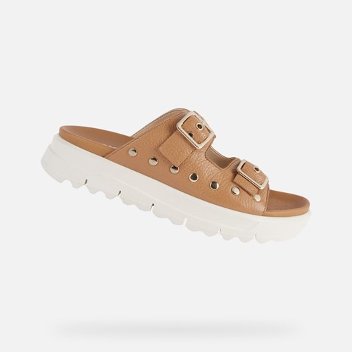 Dámské Sandály Geox Xand 2.1s Camel | VSQ-518304