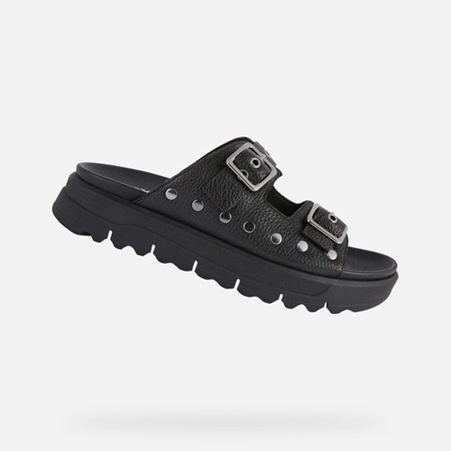 Dámské Sandály Geox Xand 2.1s Černé | GEI-263410