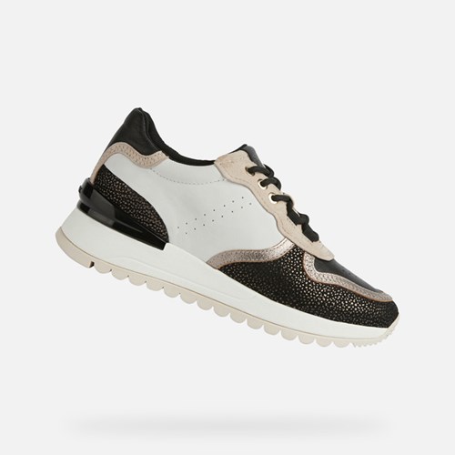 Dámské Tenisky Geox Desya Černé Bílé | SLE-064835