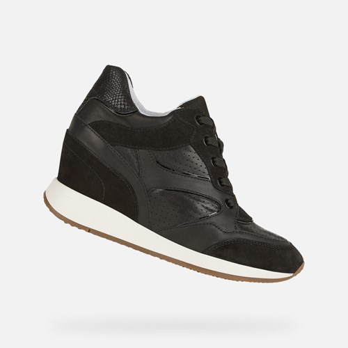 Dámské Tenisky Geox Nydame Černé | PGZ-302869