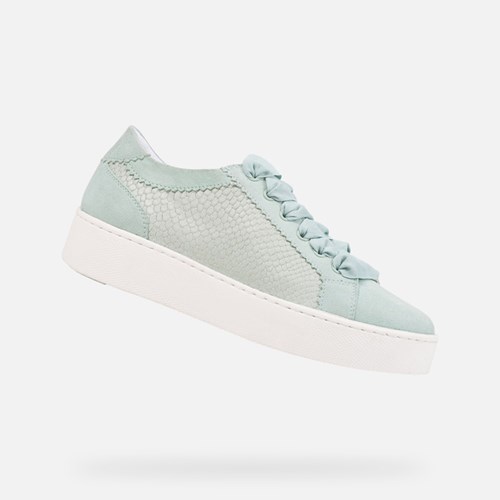 Dámské Tenisky Geox Skyely Světle Zelene | BRK-295140