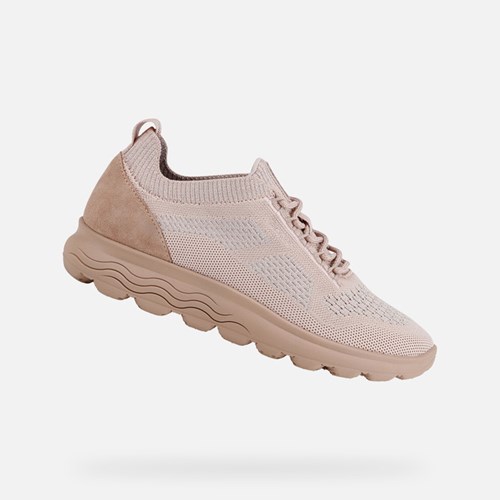 Dámské Tenisky Geox Spherica Tmavě Růžové | EKN-724538