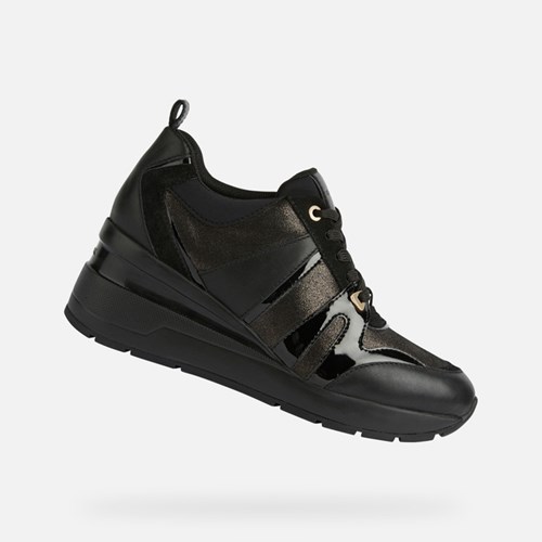 Dámské Tenisky Geox Zosma Černé | GID-517932
