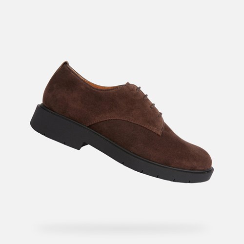 Dámské Šněrovací Boty Geox Spherica Ec1 Káva | AIN-861230