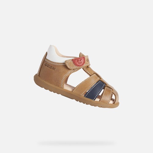 Dítě First Steps Geox Sandal Macchia Caramel | UEB-798354