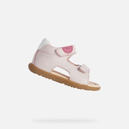 Dítě First Steps Geox Sandal Macchia Světle Růžové | ALB-637920