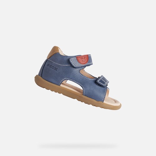 Dítě First Steps Geox Sandal Macchia Tmavě Blankyt | QBF-549723