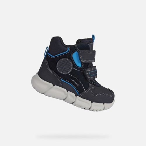 Dítě Mid-calf Boots Geox Flexyper Abx Tmavě Blankyt | PMB-438261