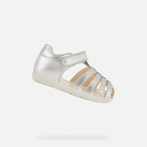 Dítě Sandály Geox Sandal Alul Stříbrné | JFQ-103276