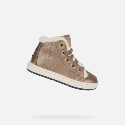 Dítě Tenisky Geox Trottola Šedé Bílé | VUP-039478
