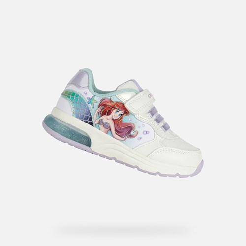 Dívčí Light-up Shoes Geox Spaceclub Bílé | BVS-680921