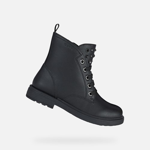Dívčí Mid-calf Boots Geox Eclair Černé | UOP-786124