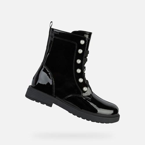 Dívčí Mid-calf Boots Geox Eclair Černé | XYU-639128