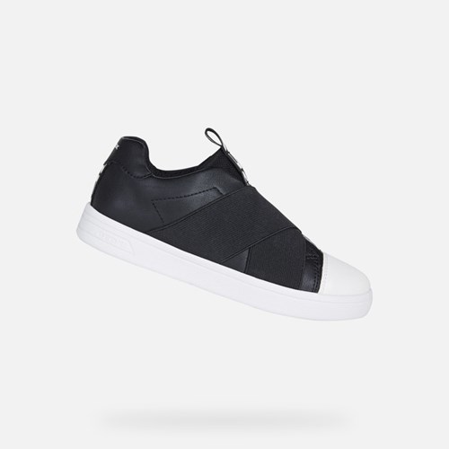 Dívčí Tenisky Geox Djrock Černé | FJQ-309415