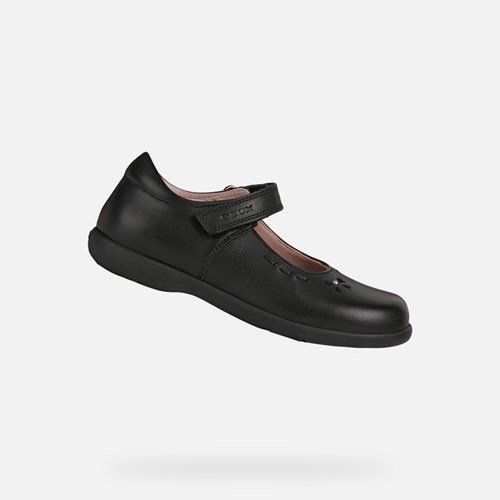 Dívčí Uniformní Boty Geox Naimara Černé | HZL-280497