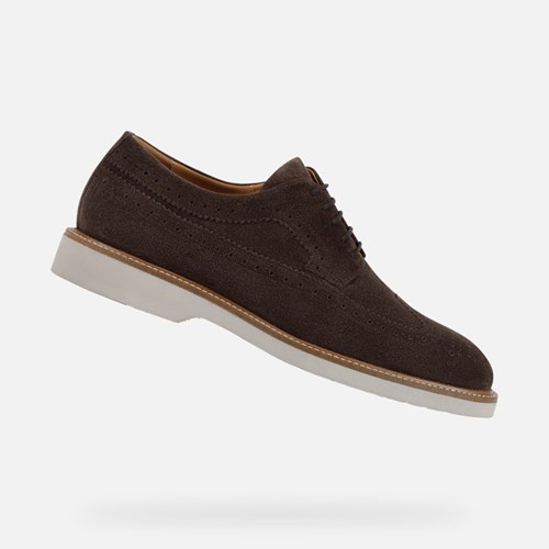 Pánské Boty Casual Geox Gubbio Tmavě Hnědé | GDR-068197