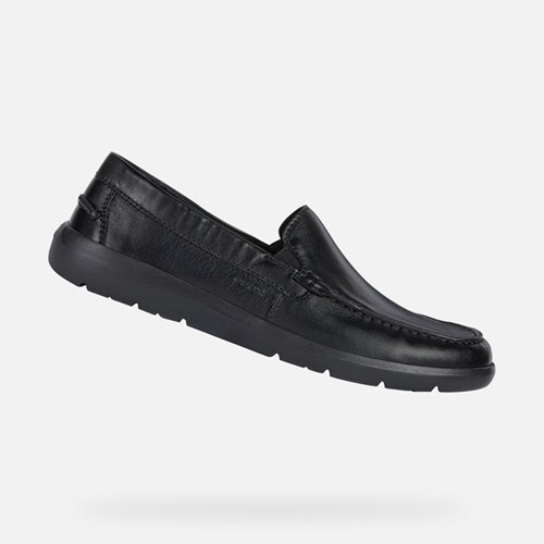 Pánské Boty Casual Geox Leitan Černé | XNE-240798