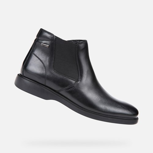 Pánské Kotníkové Boty Geox Brayden 2fit Abx Černé | RMY-329615