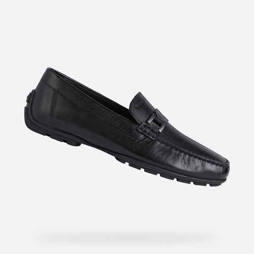 Pánské Loafers Geox Moner 2fit Černé | BTJ-379812