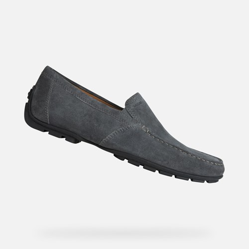 Pánské Loafers Geox Moner Anthracite | HVA-781502