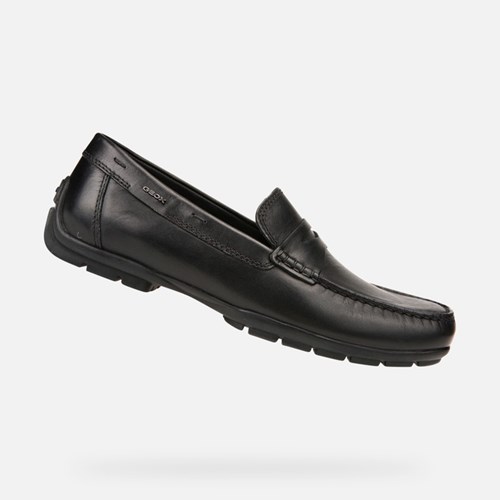 Pánské Loafers Geox Moner W 2fit Černé | WTB-495726
