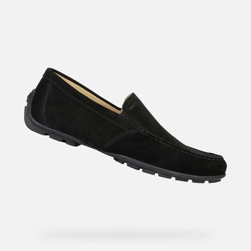 Pánské Loafers Geox Moner Černé | SPD-621730