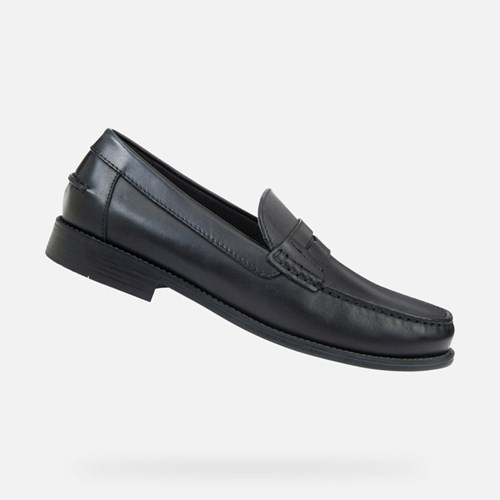 Pánské Loafers Geox New Damon Černé | RVI-198274