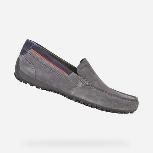 Pánské Loafers Geox Snake Šedé | FDK-231068