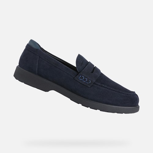 Pánské Loafers Geox Spherica Ec11 Tmavě Blankyt | SFT-291435