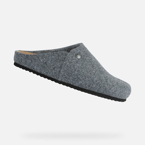 Pánské Pantofle Geox Ghita Anthracite | QBI-216780