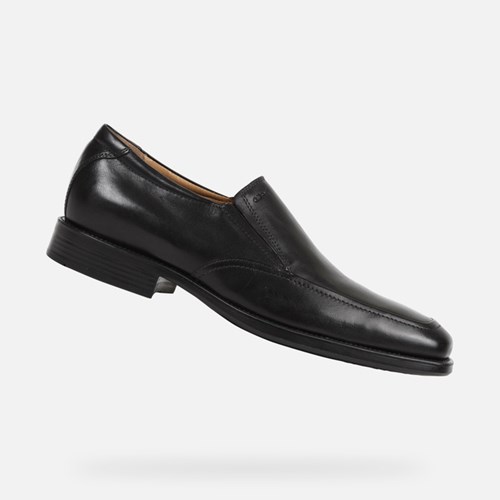 Pánské Slip On Geox Federico Černé | ZLV-946518
