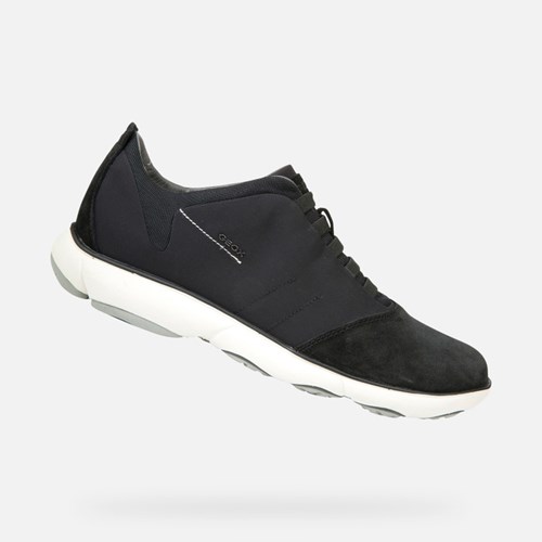 Pánské Slip On Geox Nebula Černé | QBG-206851