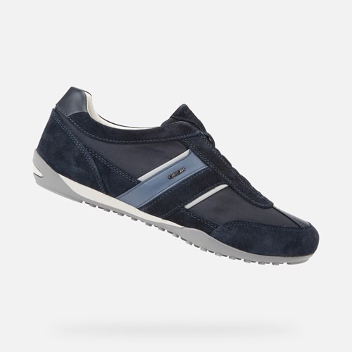 Pánské Slip On Geox Wells Tmavě Blankyt | BZO-234579