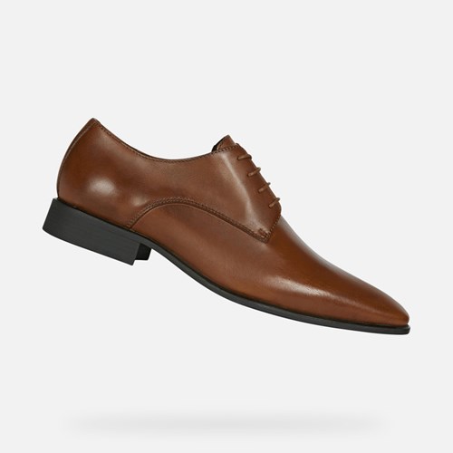 Pánské Společenské Boty Geox High Life Tmavě | FDB-147896